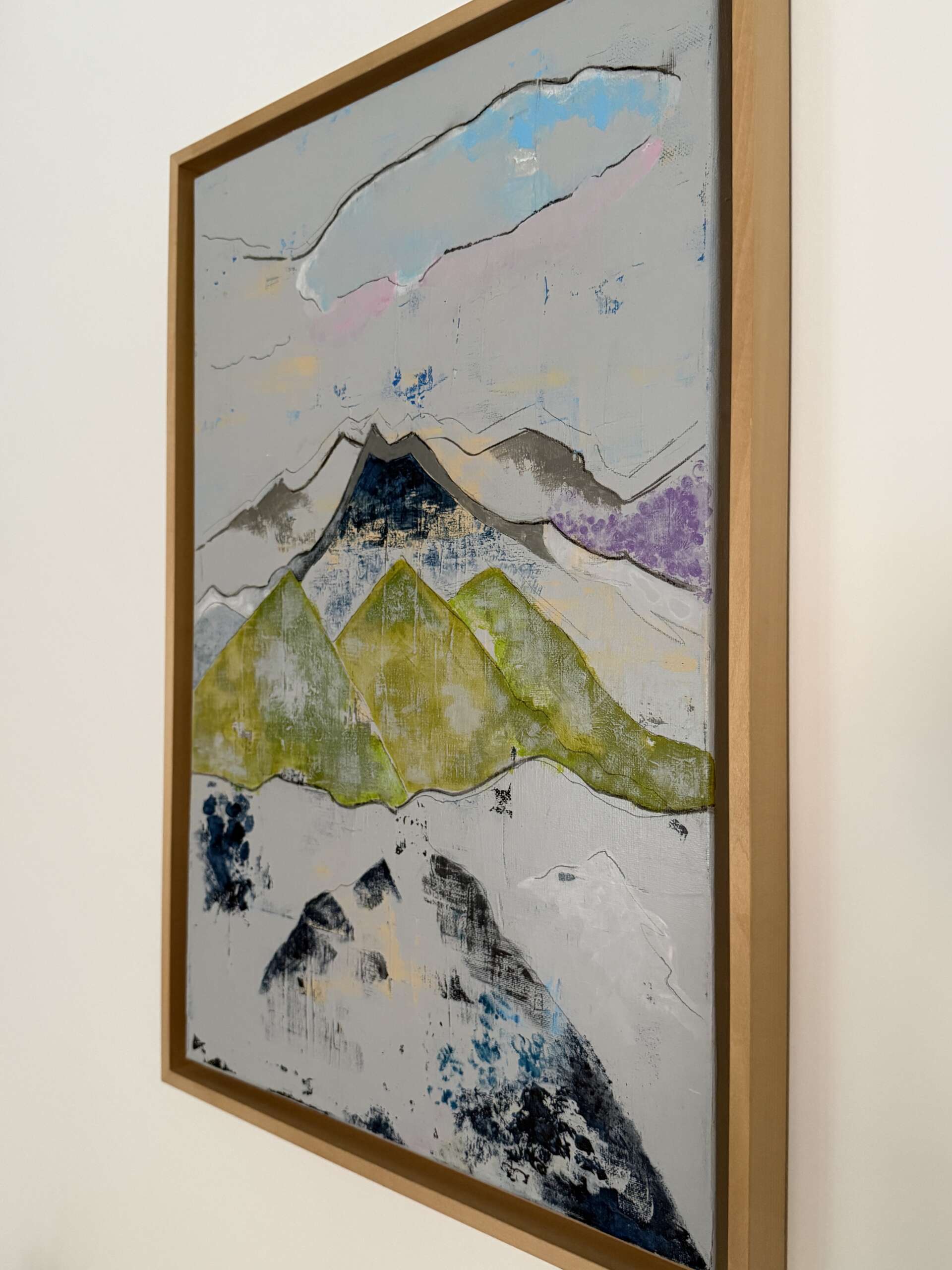Alpen, Seitenansicht, Kunstwerk von Kristin Gezorreck