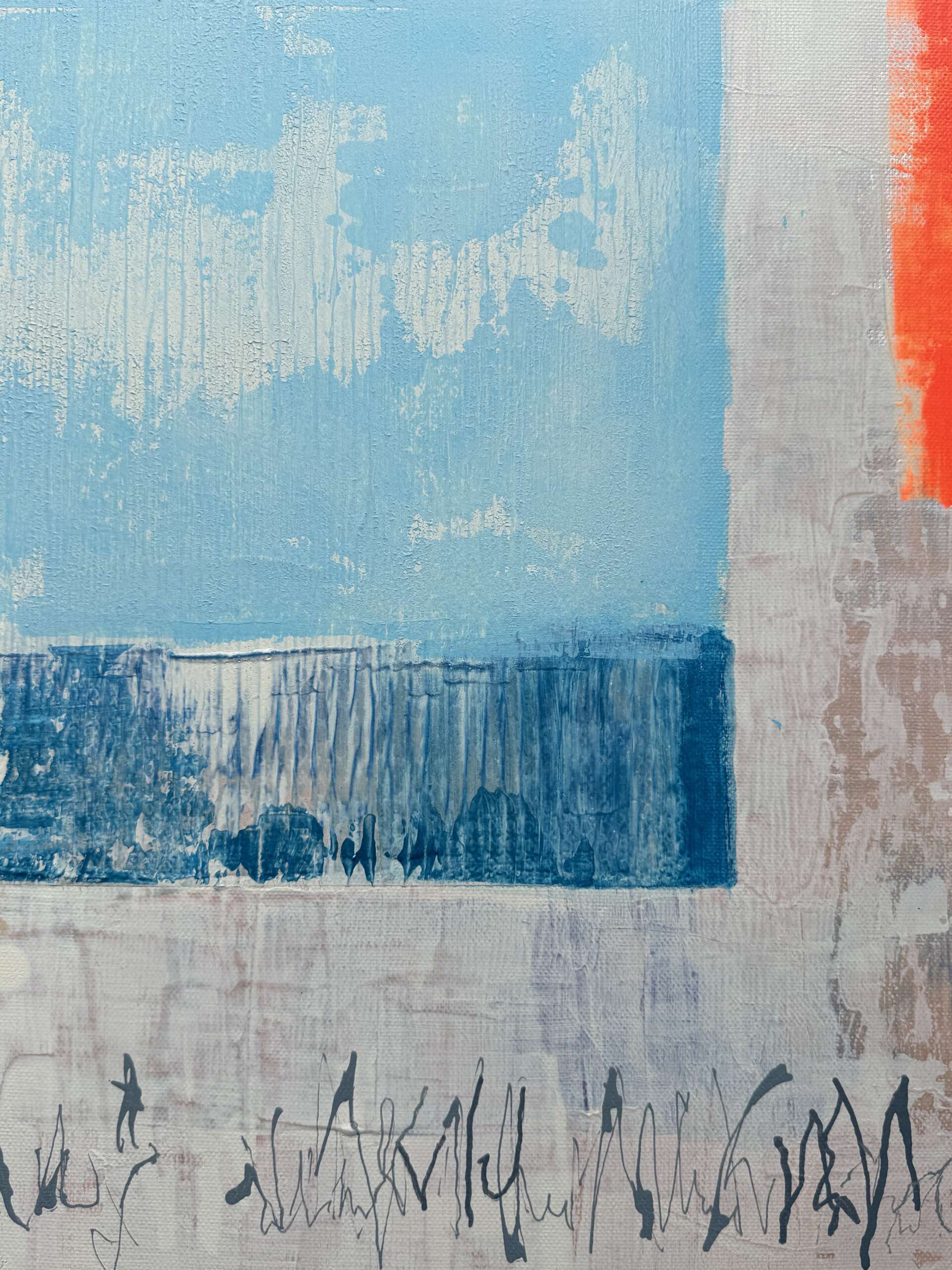Durchsetzen, Detailansicht, Kunstwerk von Kristin Gezorreck