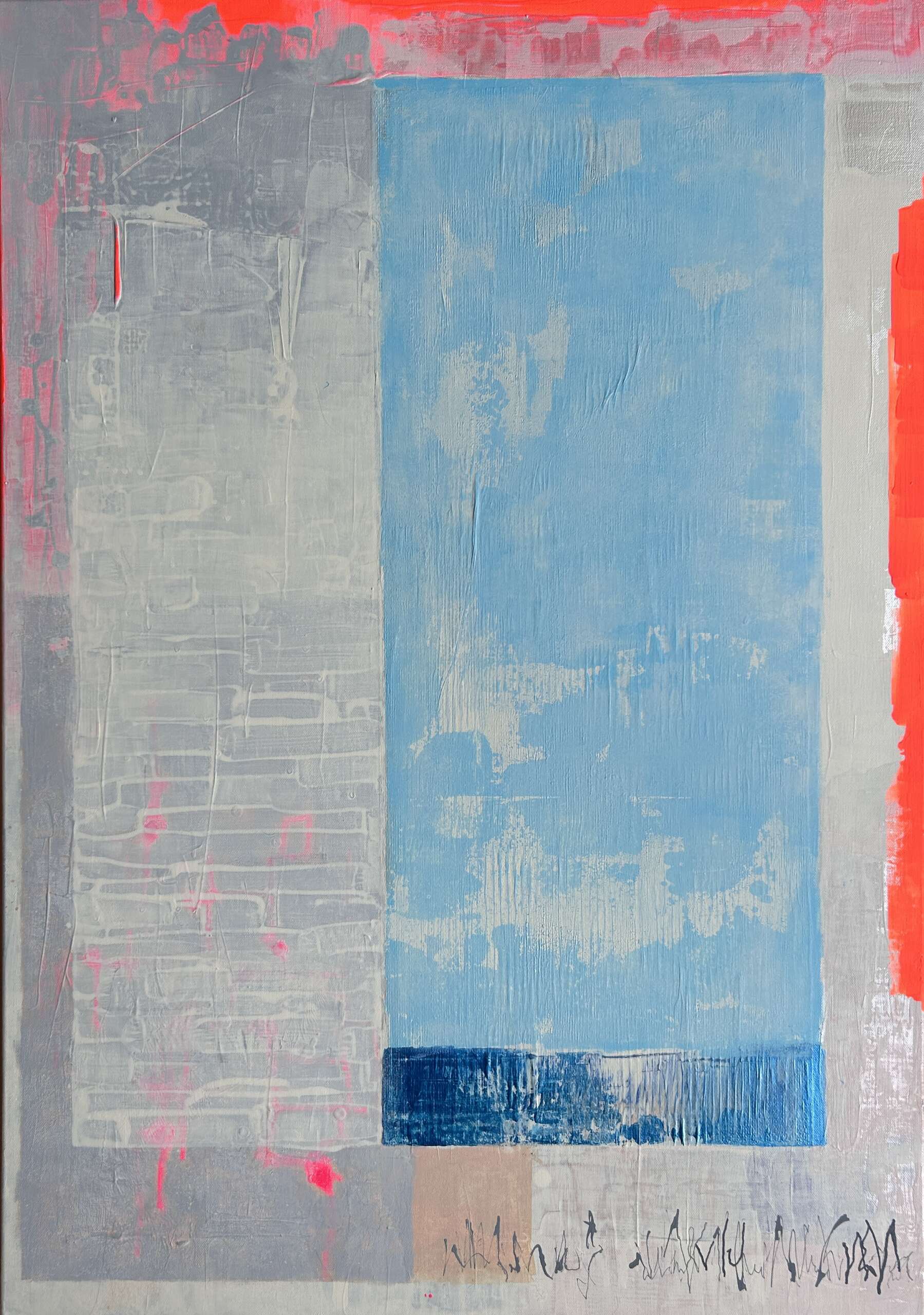 Durchsetzen, Frontalansicht, Kunstwerk von Kristin Gezorreck