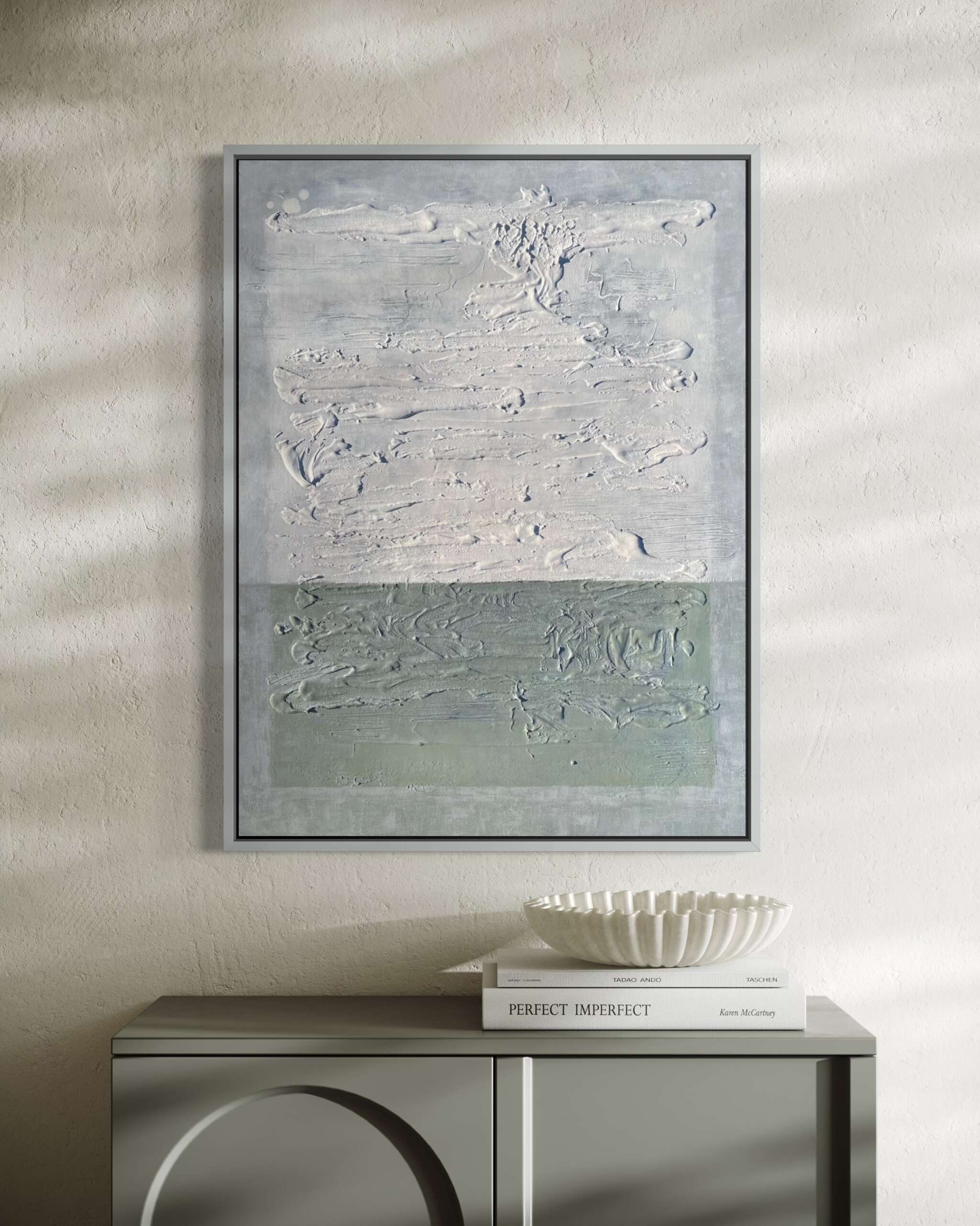Fossilien, im Raum, Kunstwerk von Kristin Gezorreck