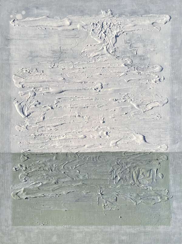 Fossilien, Frontalansicht, Kunstwerk von Kristin Gezorreck
