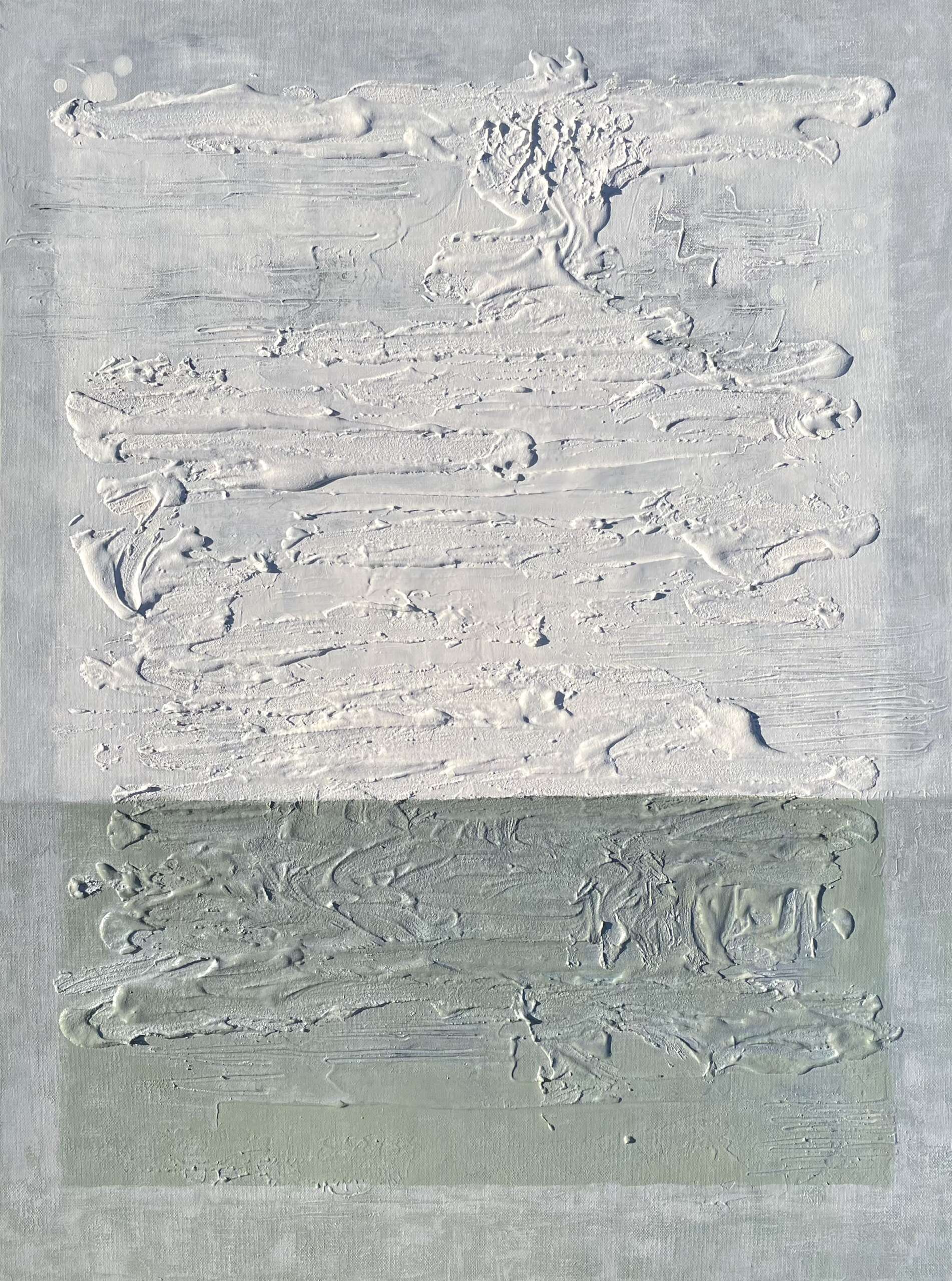Fossilien, Frontalansicht, Kunstwerk von Kristin Gezorreck