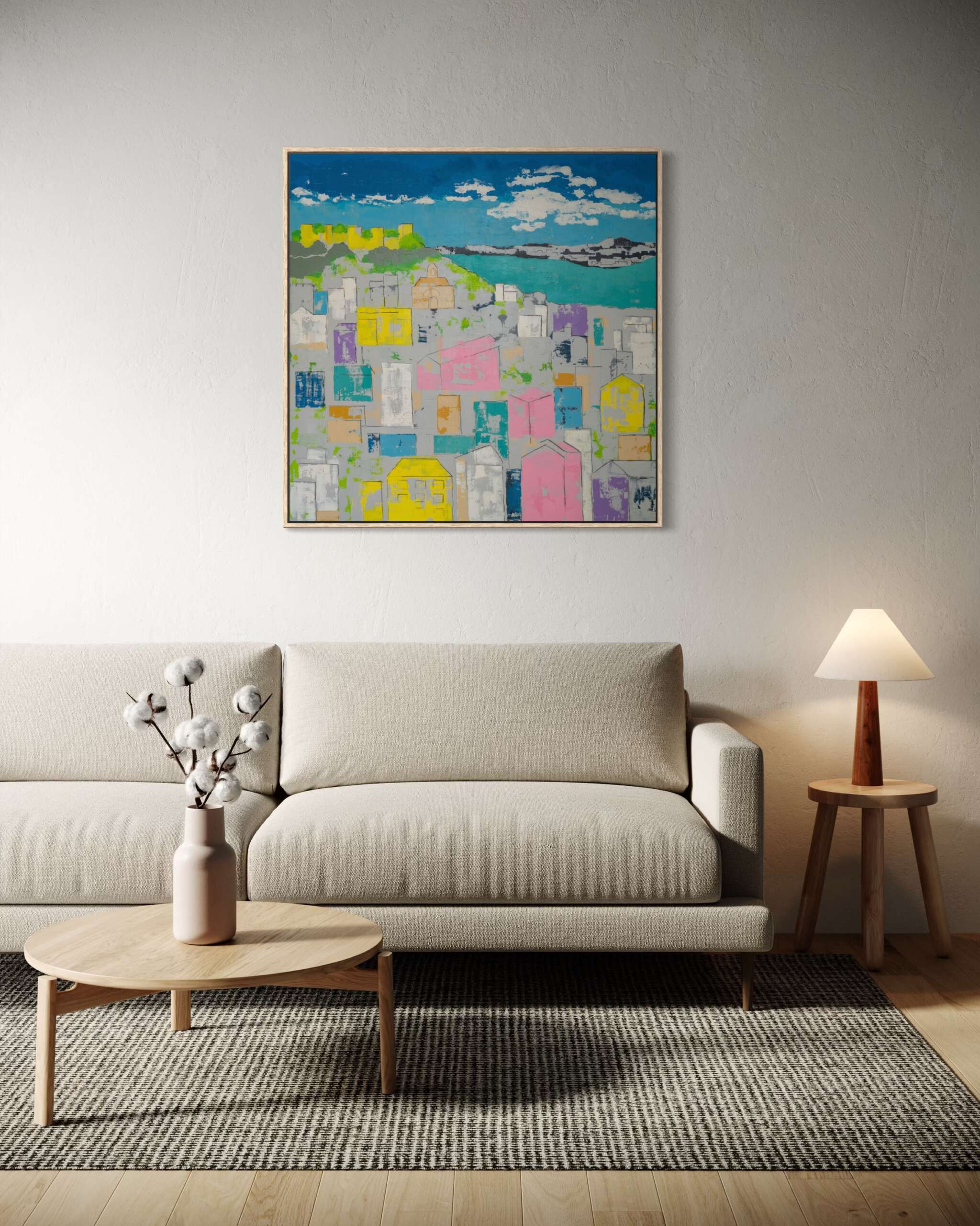 Lissabon, im Raum, Kunstwerk von Kristin Gezorreck