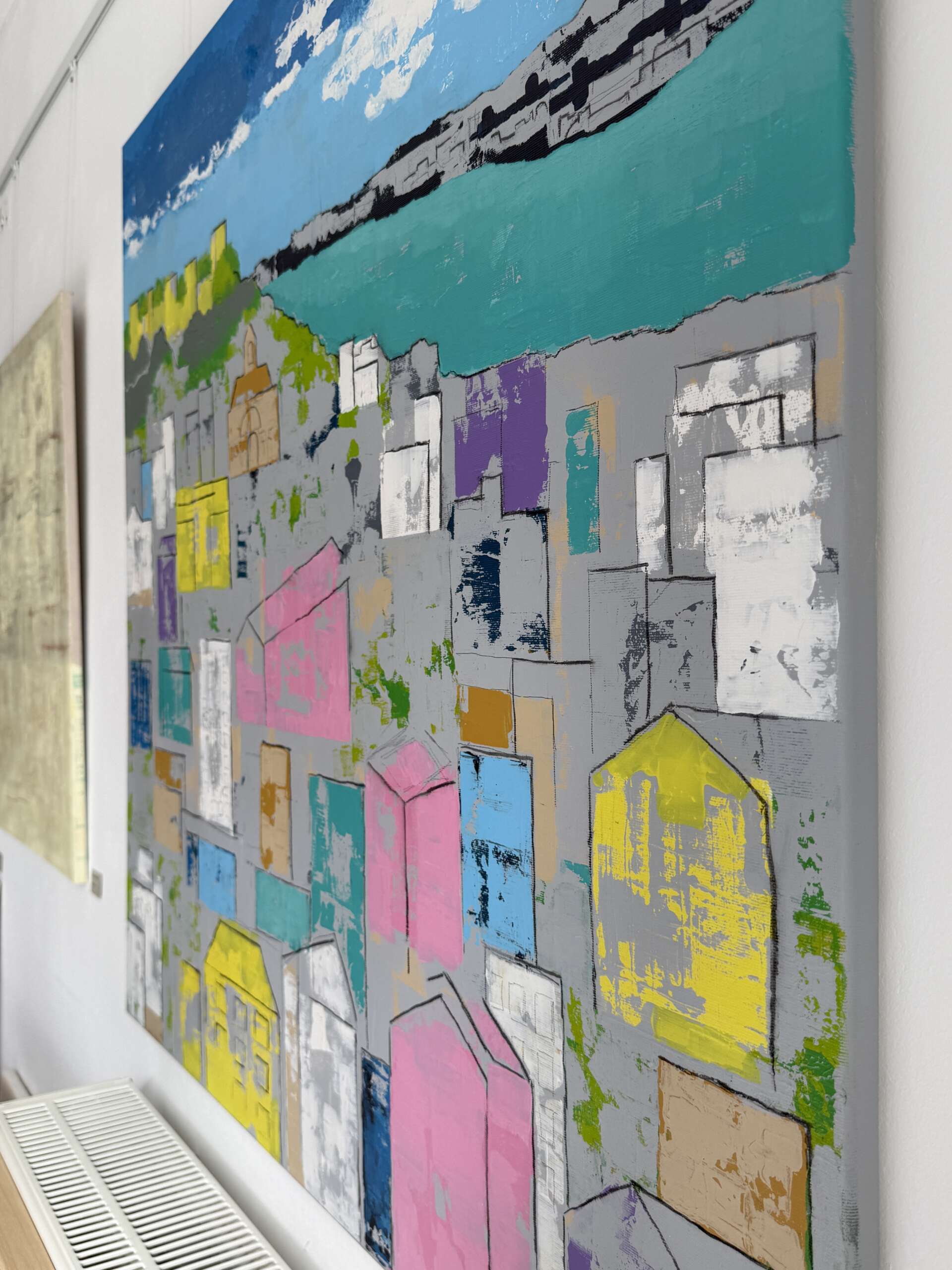 Lissabon, Seitenansicht, Kunstwerk von Kristin Gezorreck