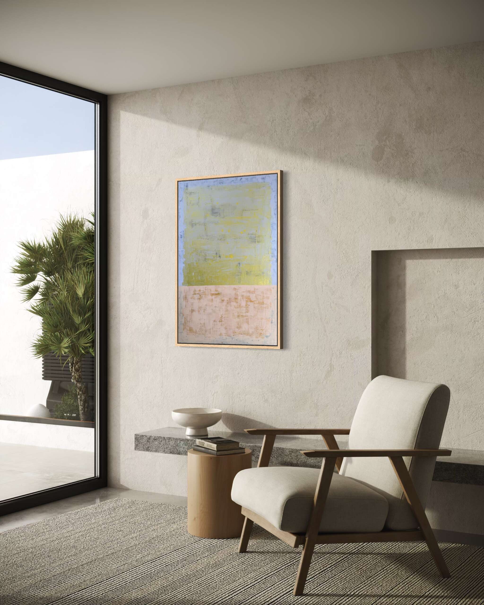 Stille, im Raum, seitlich, Kunstwerk von Kristin Gezorreck