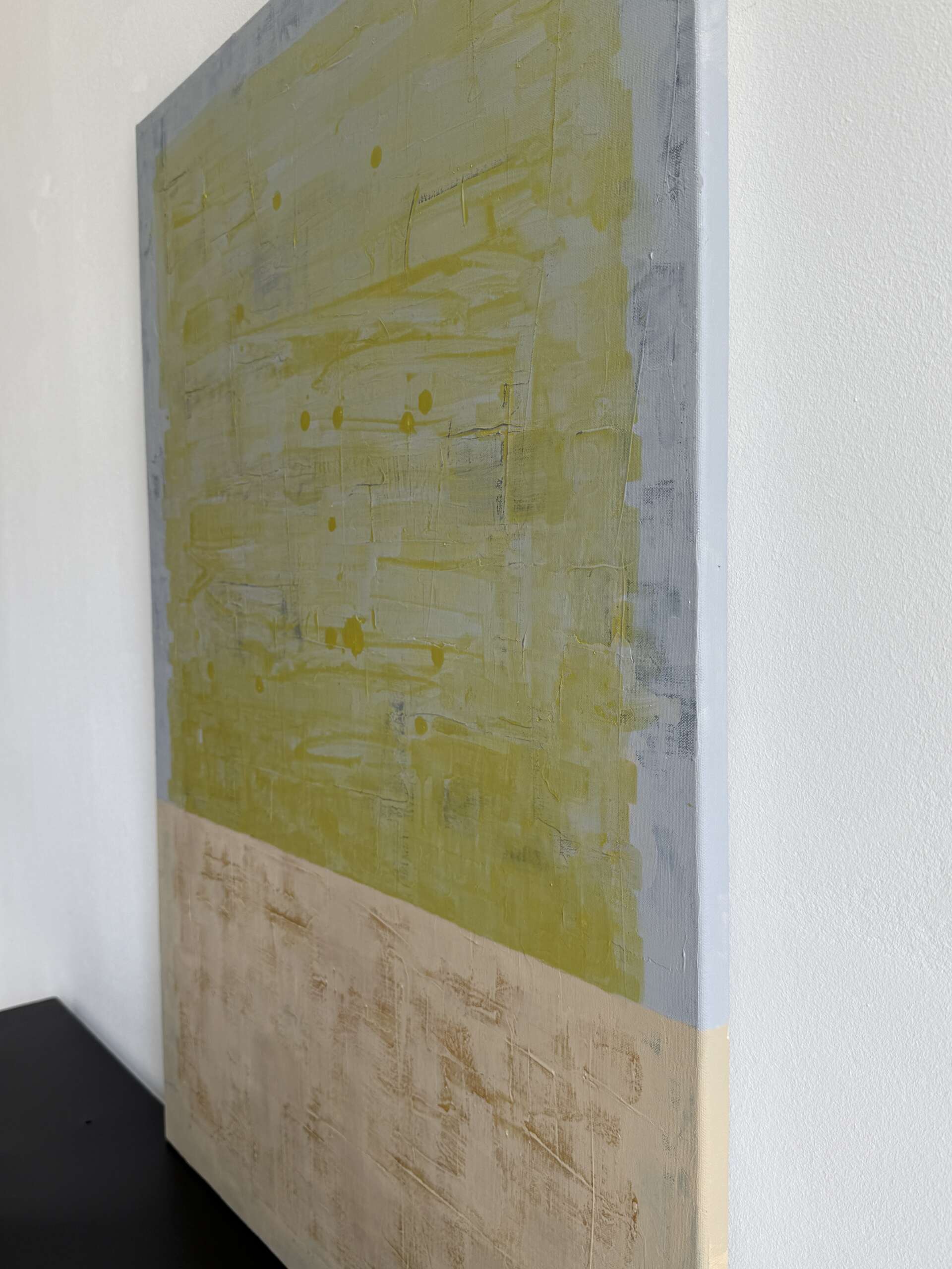 Stille, Seitenansicht, Kunstwerk von Kristin Gezorreck